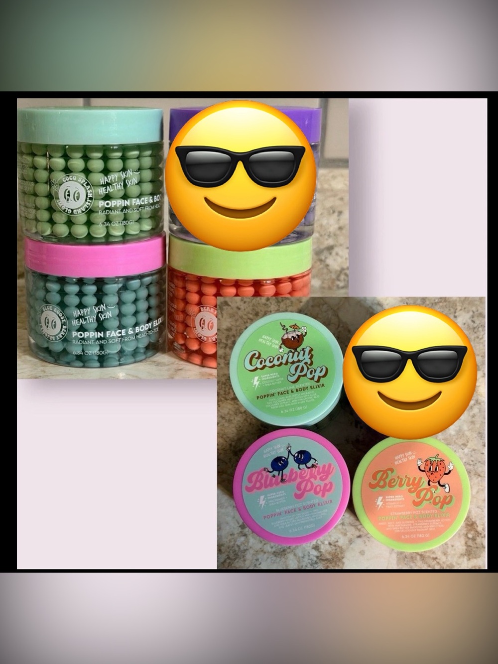Happy Skin Healthy Skin Poppin Face & Body Elixer Set Of 3